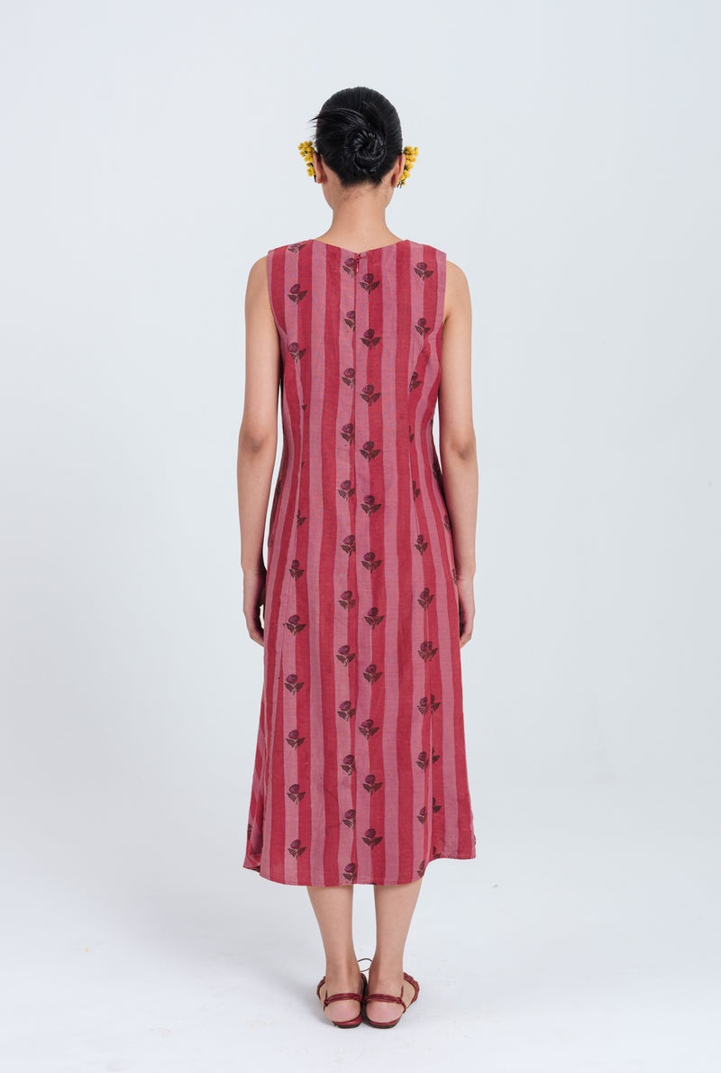 Spring Asymmetric Dress mul chanderi dress by JodiLife in red, pink for women Worldwide