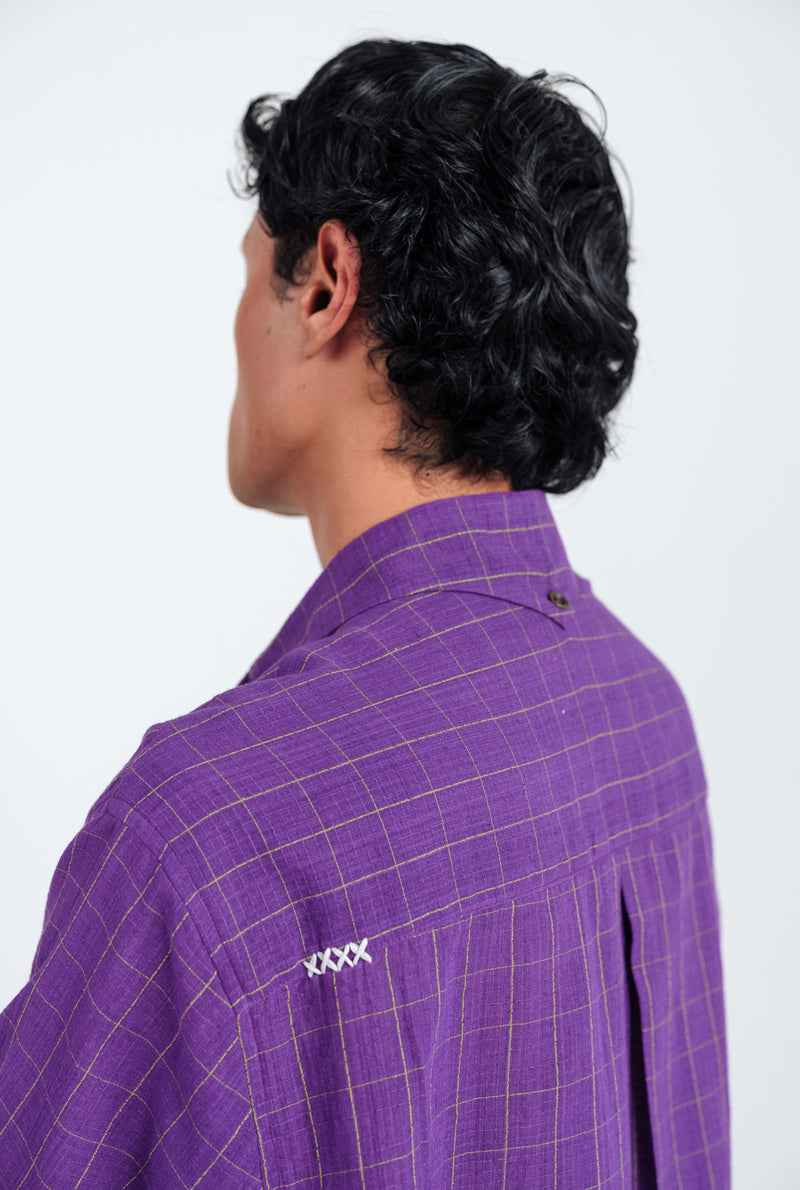Drift Handloom Mens Shirt cotton shirt by Jodi Men in purple for men Worldwide