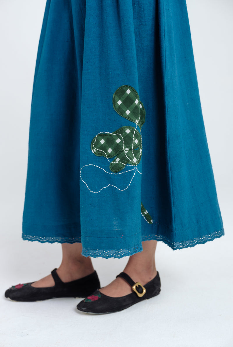 Ether Pleated Dress kala cotton dress by JodiLife in blue for women Worldwide