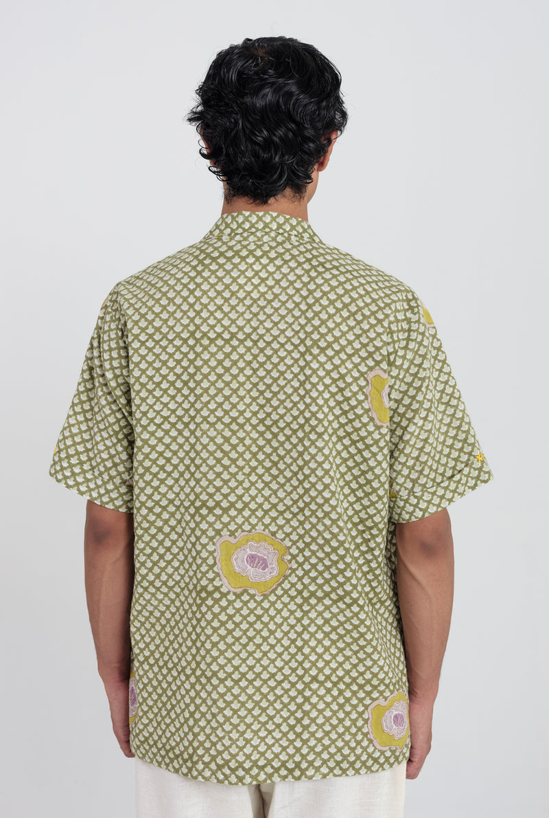Panna Men Shirt cotton shirt by Jodi Men in green for men Worldwide