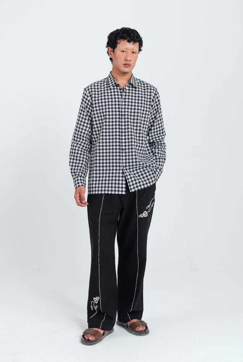 Groove Handloom Shirt cotton shirt by Jodi Men in black, white for men Worldwide