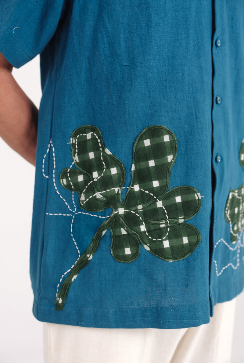 Ether Handloom Men Shirt kala cotton shirt by Jodi Men in blue for men Worldwide