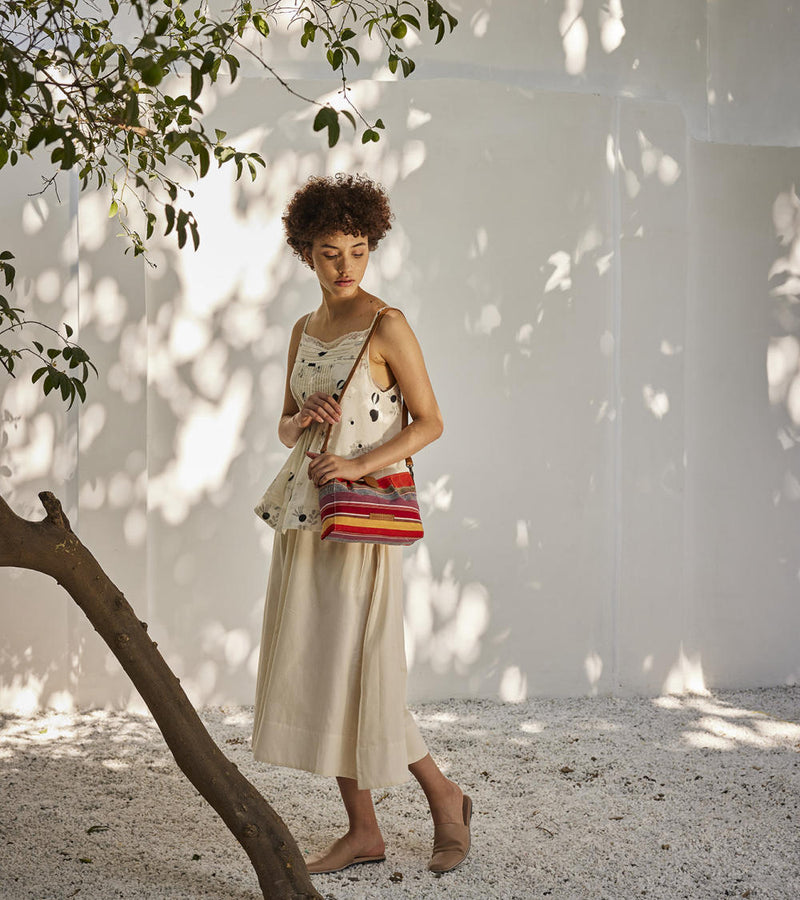 Sweet mist culottes Bottoms by Khara Kapas in white for women Worldwide