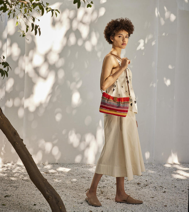 Sweet mist culottes Bottoms by Khara Kapas in white for women Worldwide