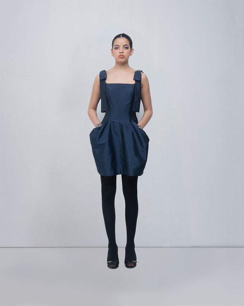Drema Dress viscose by Leh Studios in blue for women Worldwide