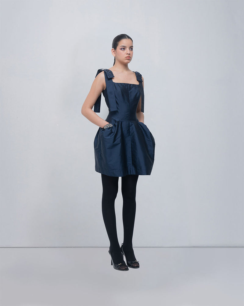 Drema Dress viscose by Leh Studios in blue for women Worldwide