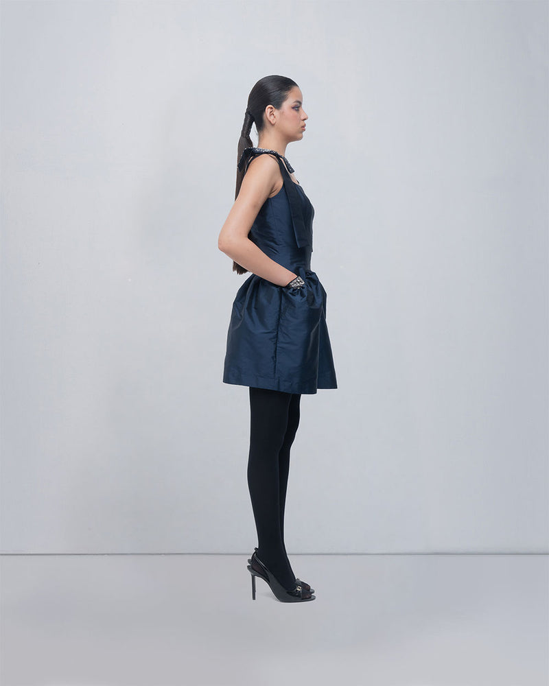 Drema Dress viscose by Leh Studios in blue for women Worldwide