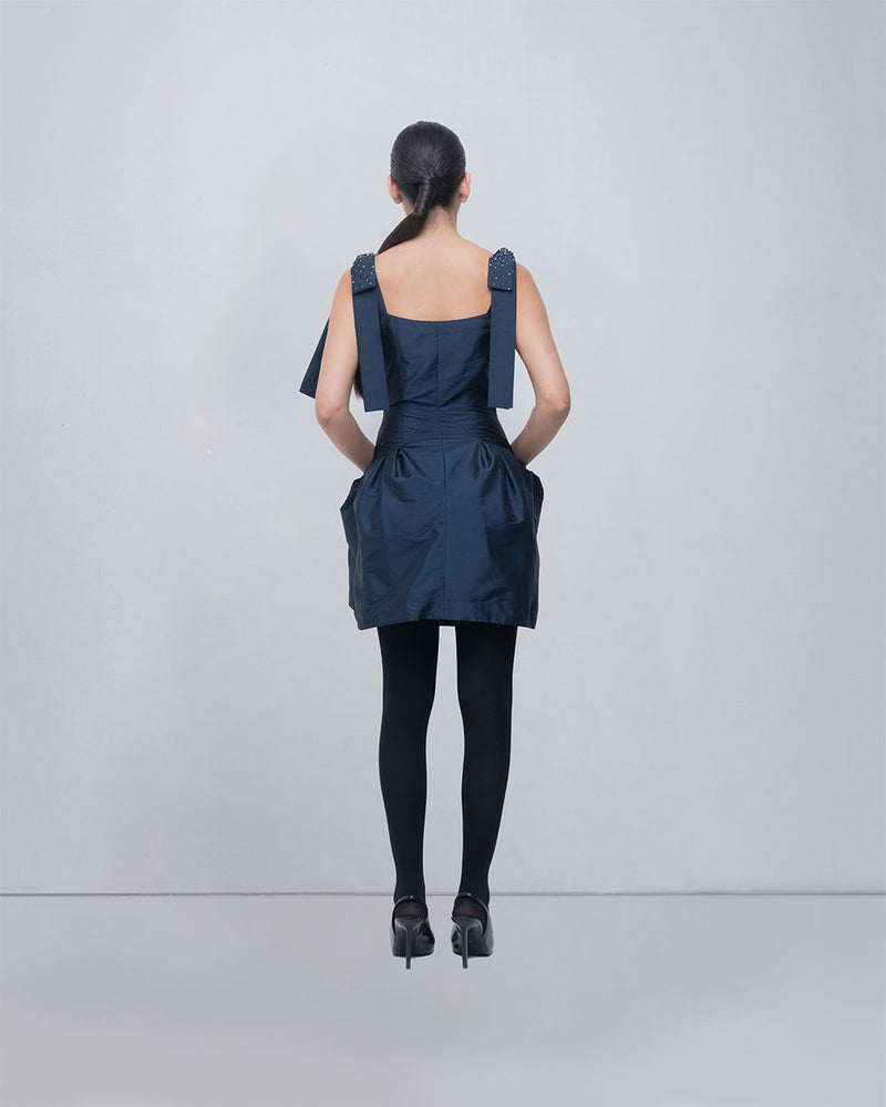 Drema Dress viscose by Leh Studios in blue for women Worldwide