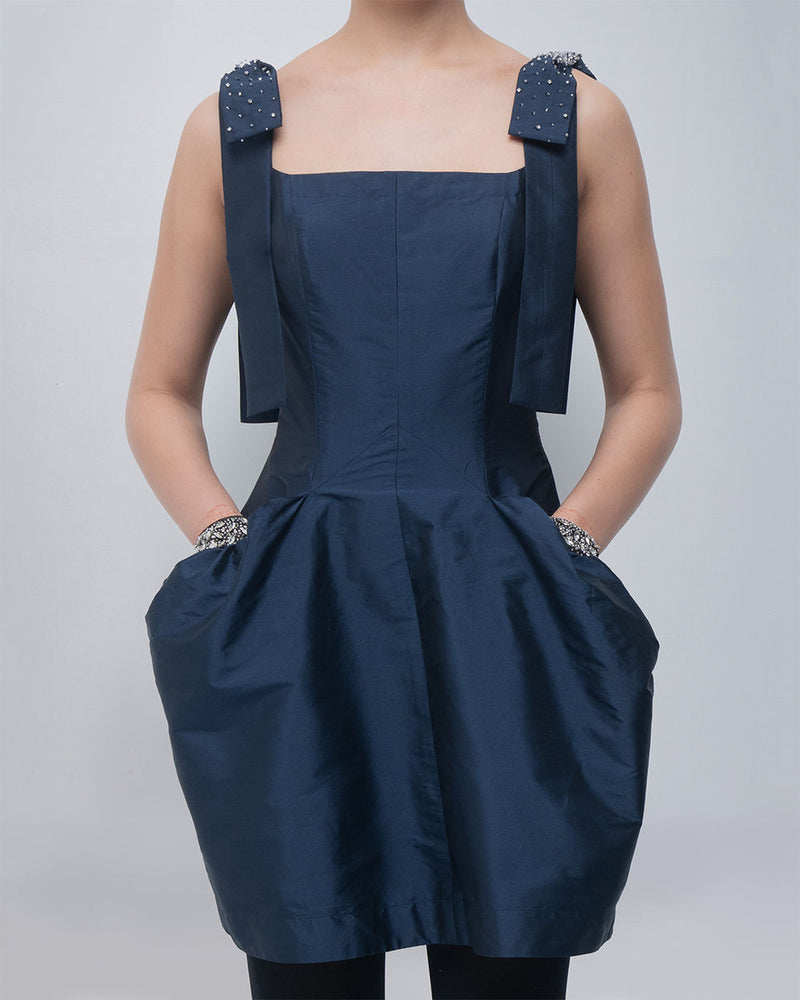 Drema Dress viscose by Leh Studios in blue for women Worldwide