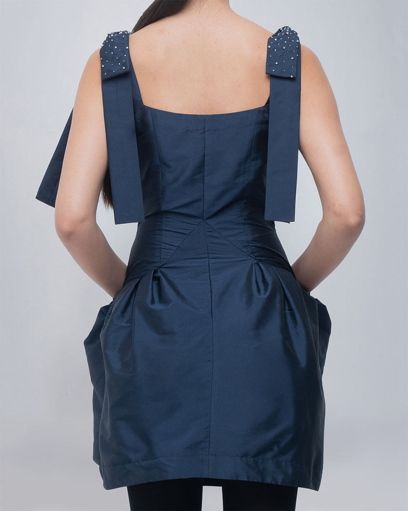 Drema Dress viscose by Leh Studios in blue for women Worldwide