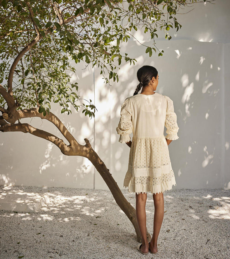 Dreaming of you dress Dress by Khara Kapas in white for women Worldwide