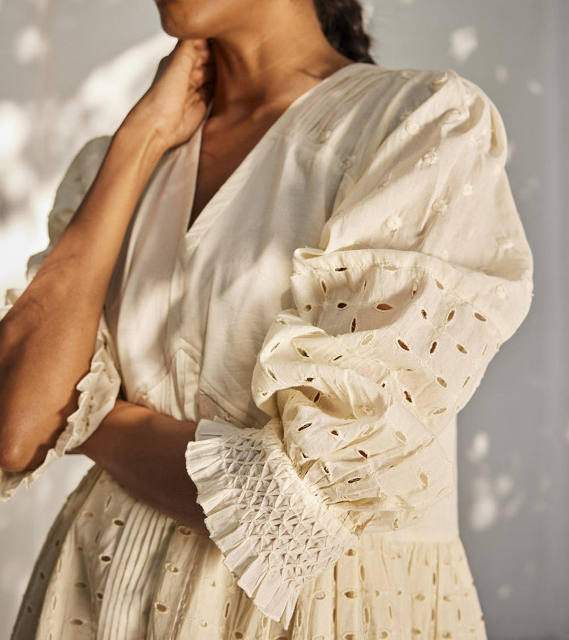 Dreaming of you dress Dress by Khara Kapas in white for women Worldwide