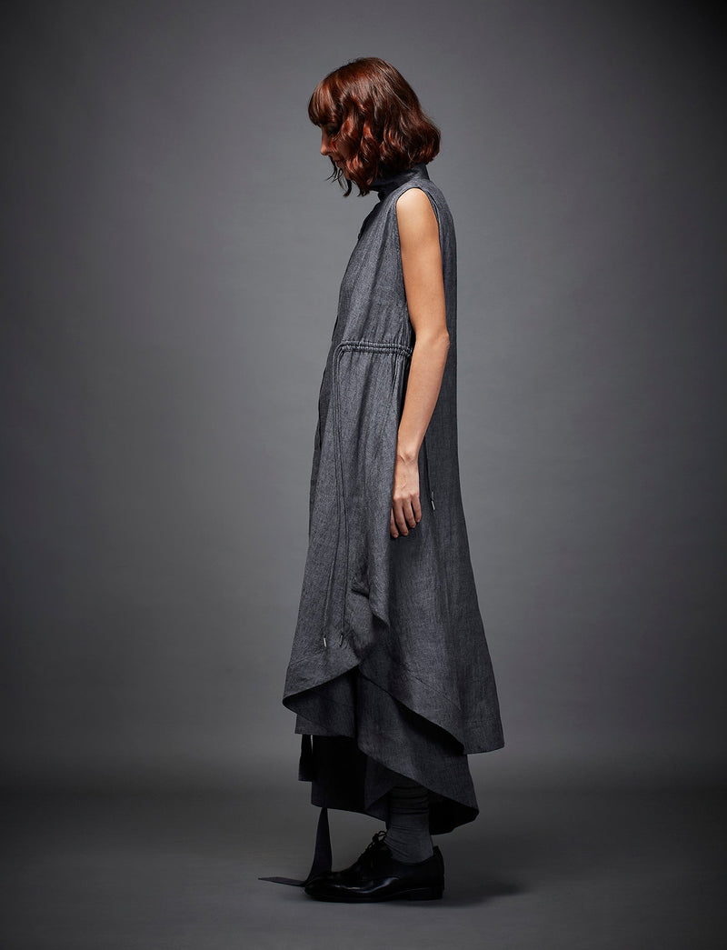 GRETA DRESS by Chola in grey color for women Worldwide