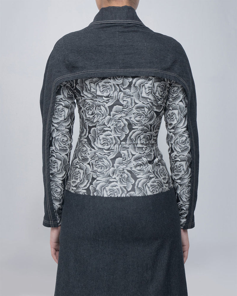 Ipek Dress viscose by Leh Studios in grey for women Worldwide