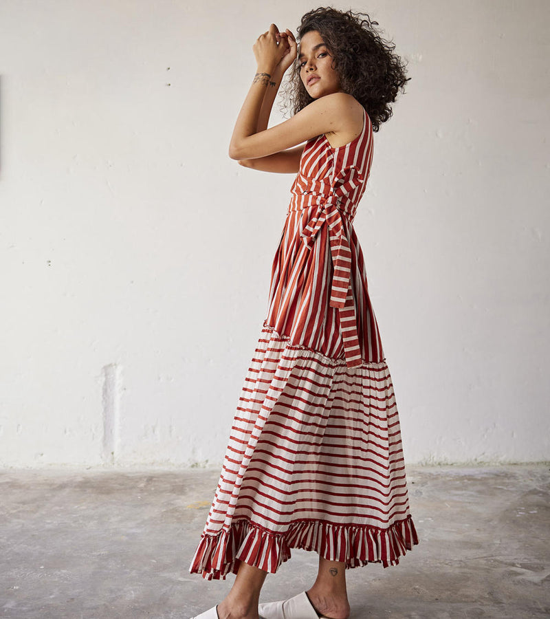 Pool Party Dress cotton Dresses by Khara Kapas in white for women Worldwide