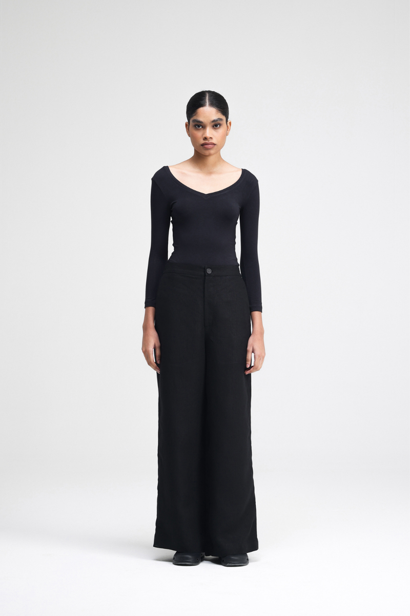 Cale Hand-Embroidered Co-rd Set by Turn Black in black color for women Worldwide