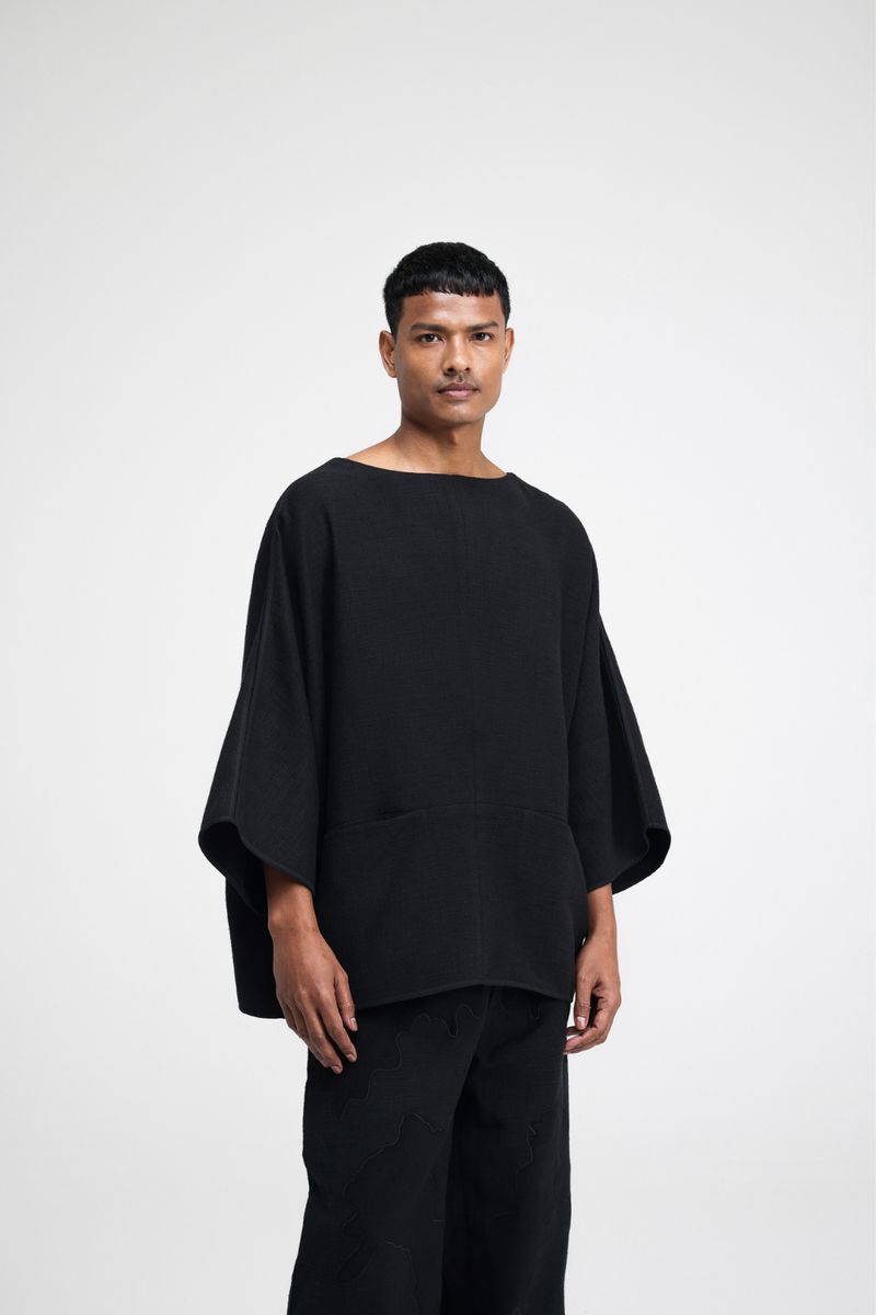 Terra Top linen by Turn Black in black color for women Worldwide