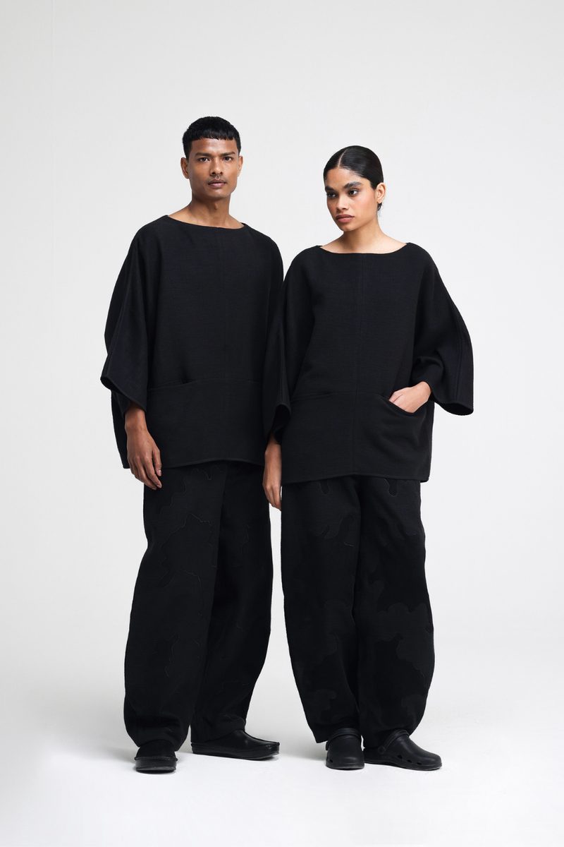 Terra Top linen by Turn Black in black color for women Worldwide