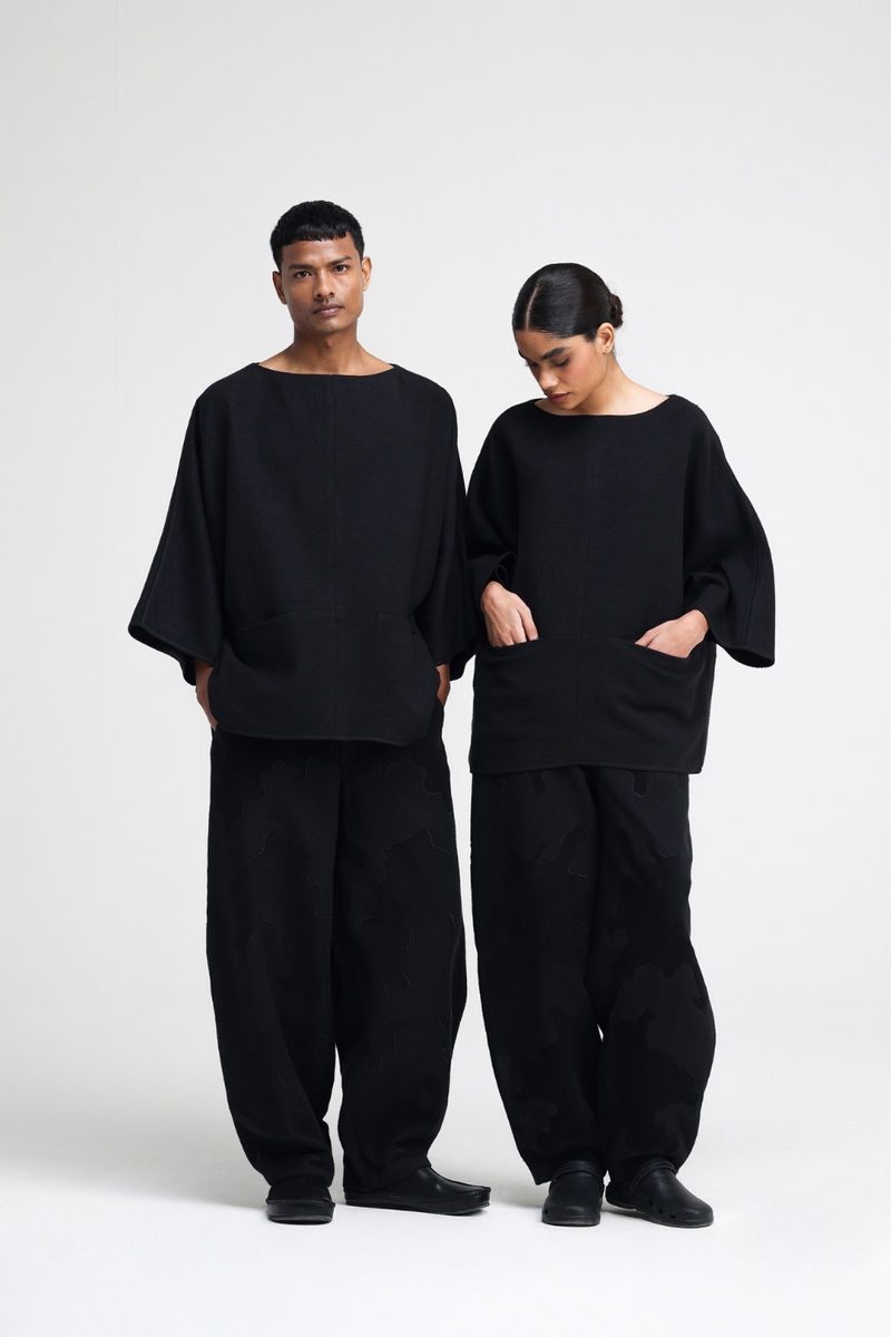 Terra Top linen by Turn Black in black color for women Worldwide