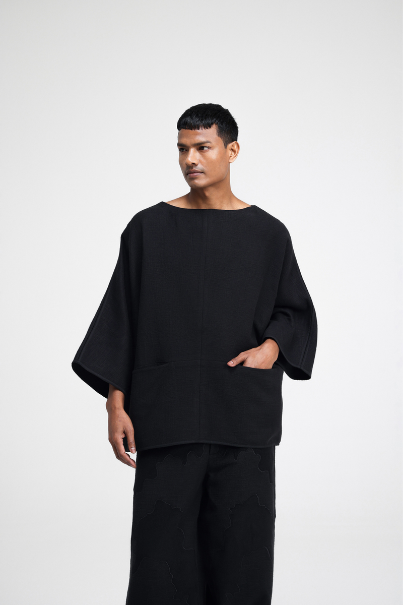 Terra Top linen by Turn Black in black color for women Worldwide