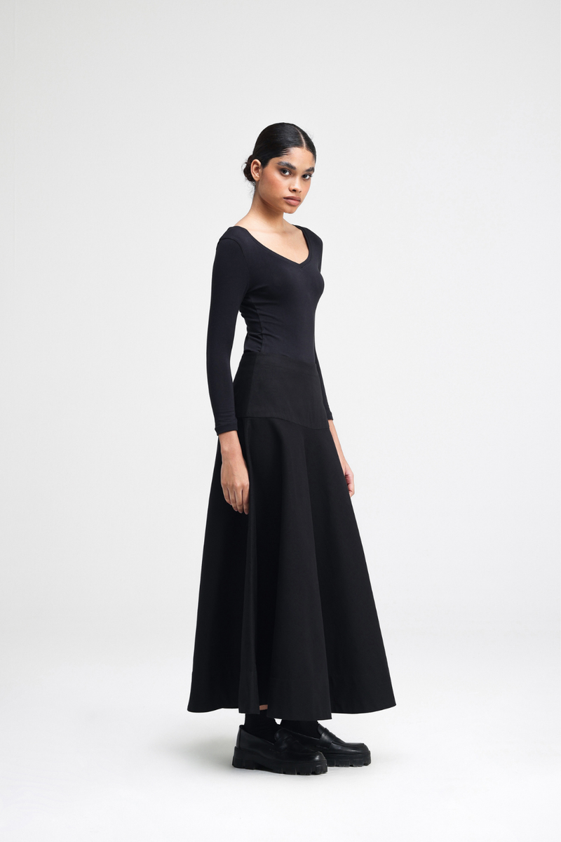 Sho Skirt cotton by Turn Black in black color for women Worldwide