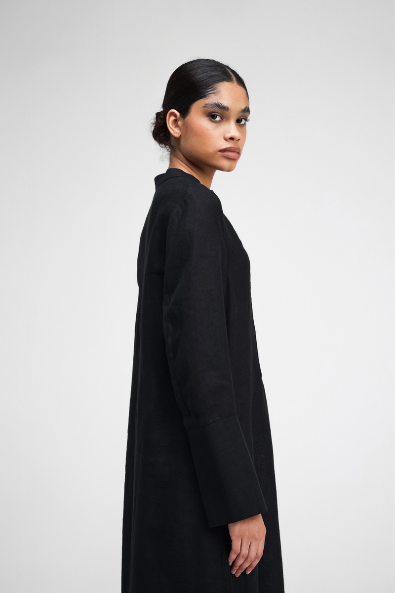 Dalla Hand-Embroidered Dress by Turn Black in black color for women Worldwide