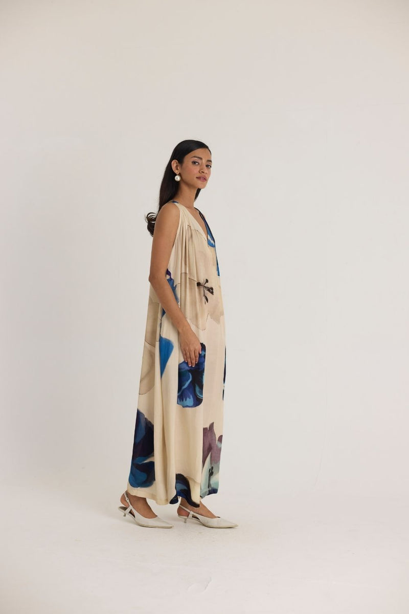 SWEET PEA MAXI DRESS satin by Yam in white color for women Worldwide