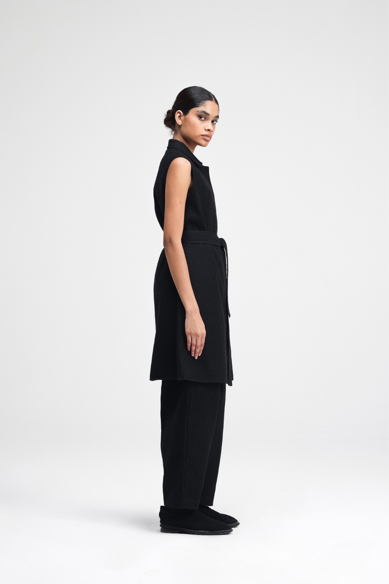 Ren Hand-Embroidered Jacket cotton by Turn Black in black color for women Worldwide