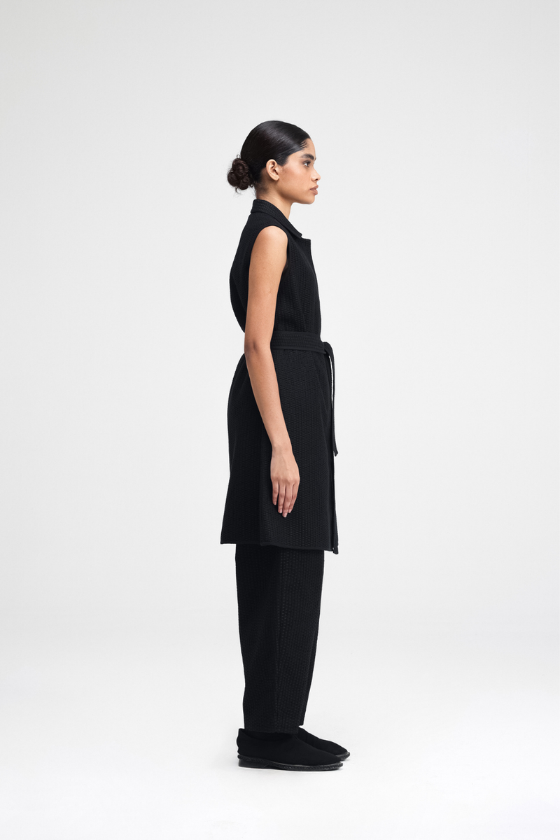 Ren Hand-Embroidered Jacket cotton by Turn Black in black color for women Worldwide
