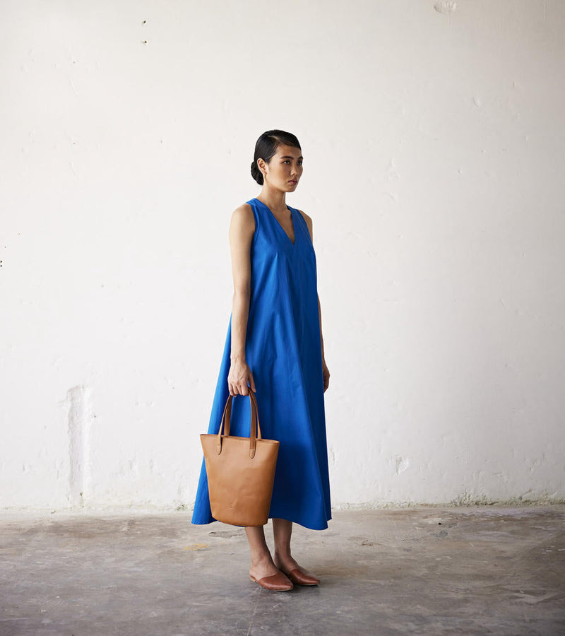Clear Skies Dress by Khara Kapas in blue for Worldwide