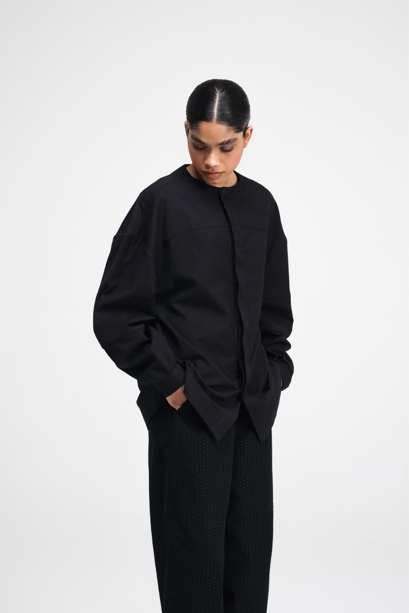 Seki Shirt cotton by Turn Black in black color for women Worldwide