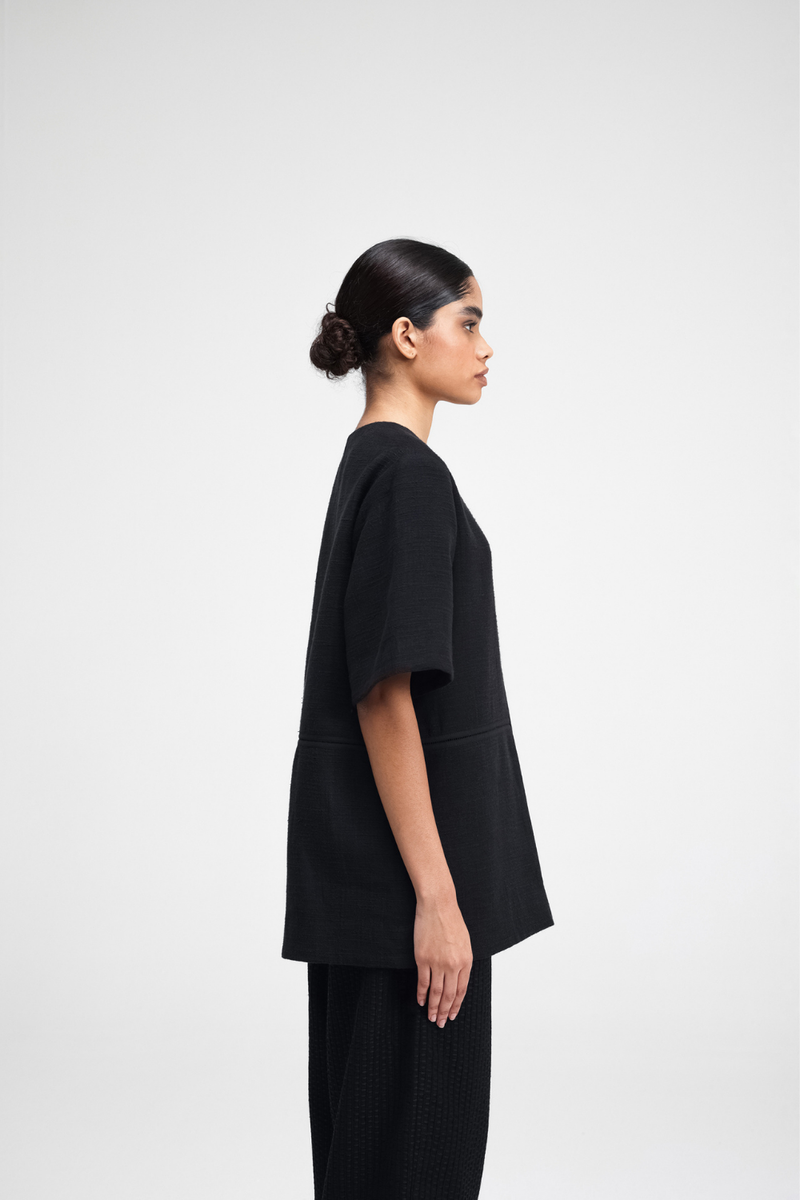 Toshi Top linen by Turn Black in black color for women Worldwide