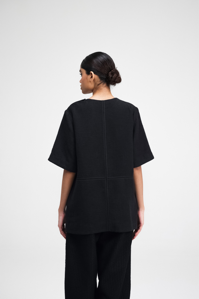 Toshi Top linen by Turn Black in black color for women Worldwide