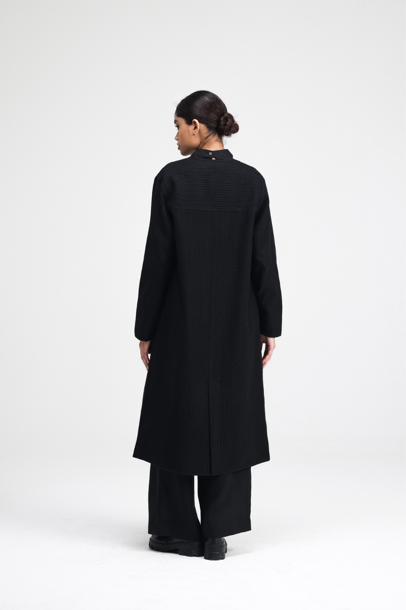 Yori Embroidered Overlay cotton by Turn Black in black color for women Worldwide