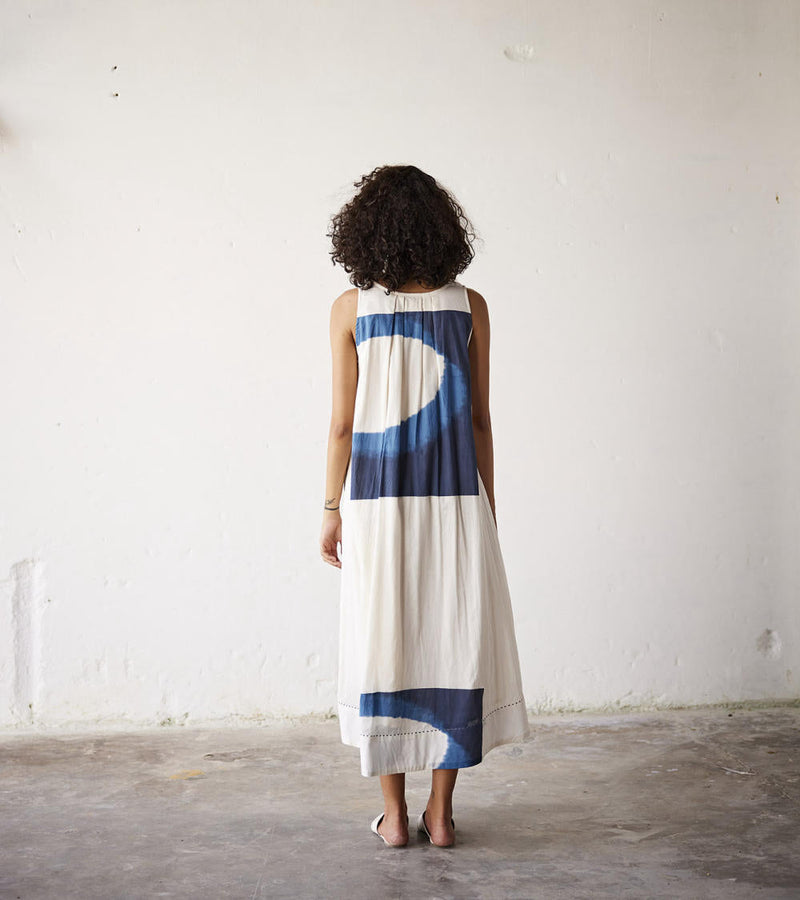 Vanilla Dress cotton Dresses by Khara Kapas in white for women Worldwide