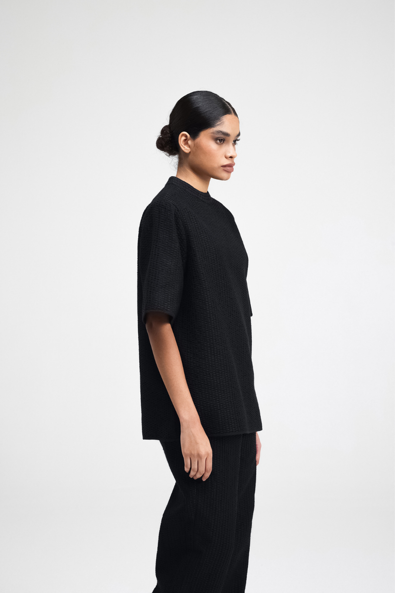 Chiyo Embroidered Top cotton by Turn Black in black color for women Worldwide