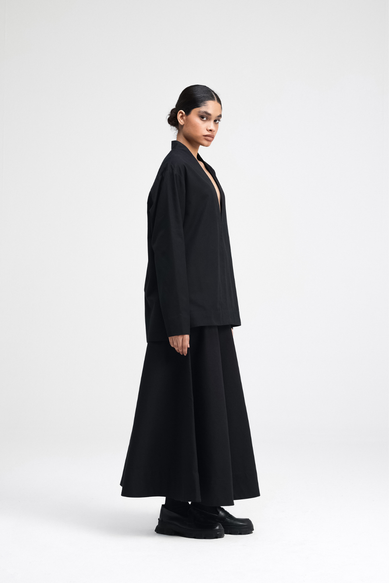 Yu Top cotton by Turn Black in black color for women Worldwide
