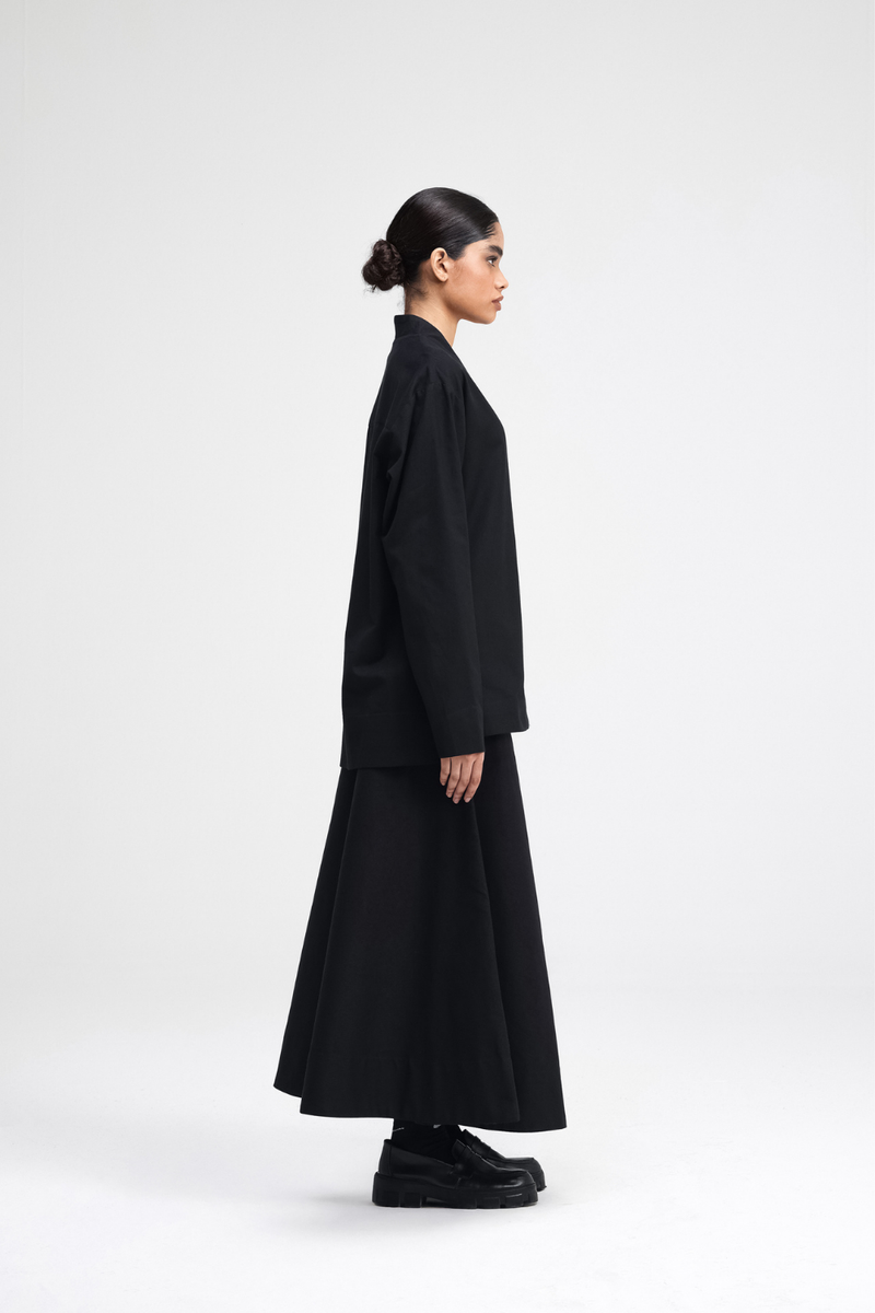 Yu Top cotton by Turn Black in black color for women Worldwide