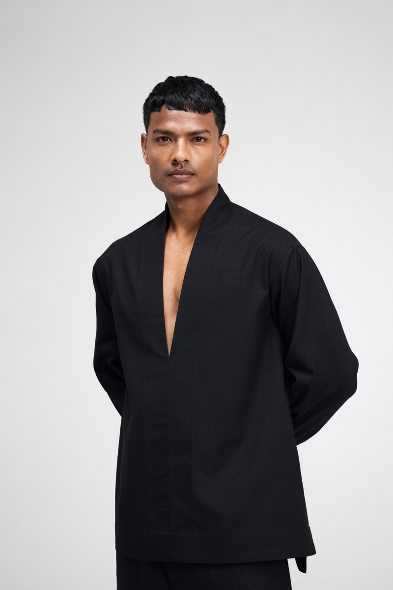 Yu Top cotton by Turn Black in black color for women Worldwide