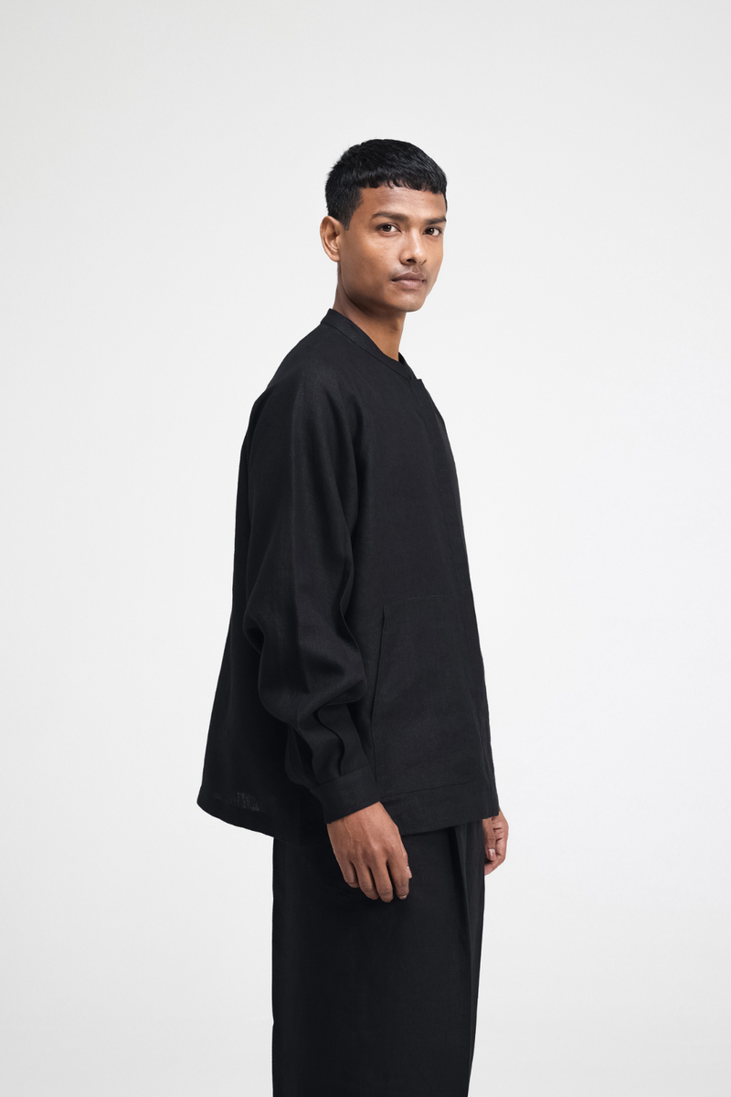 Cali Raglan Co-ord Set by Turn Black in black color for men Worldwide