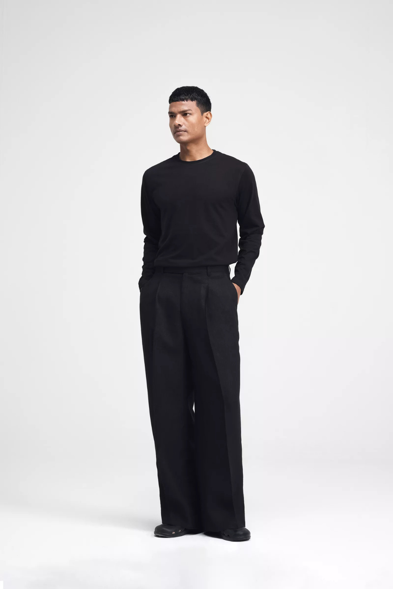 Cali Raglan Co-ord Set by Turn Black in black color for men Worldwide