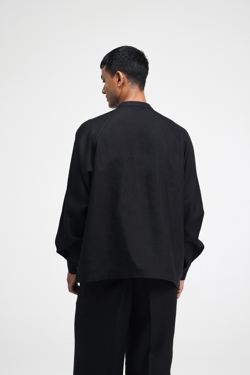 Cali Raglan Co-ord Set by Turn Black in black color for men Worldwide