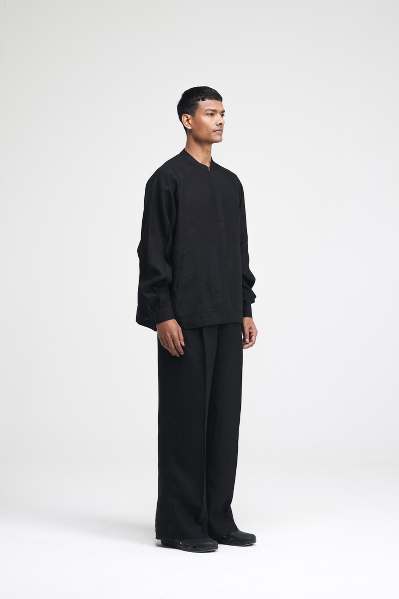 Cali Raglan Co-ord Set by Turn Black in black color for men Worldwide