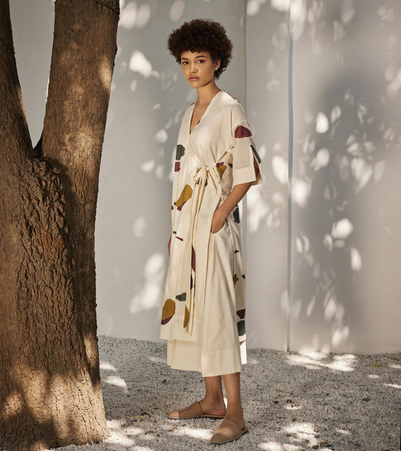 Lost dreams co-ord set Co-ord Set by Khara Kapas in ecru for women Worldwide