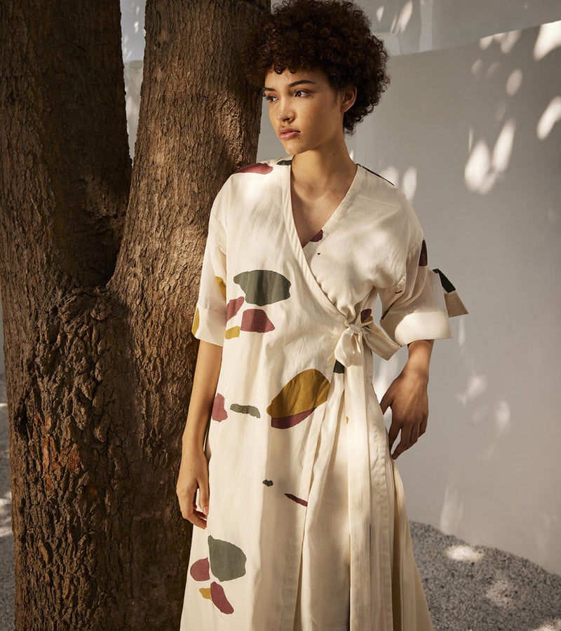 Lost dreams co-ord set Co-ord Set by Khara Kapas in ecru for women Worldwide