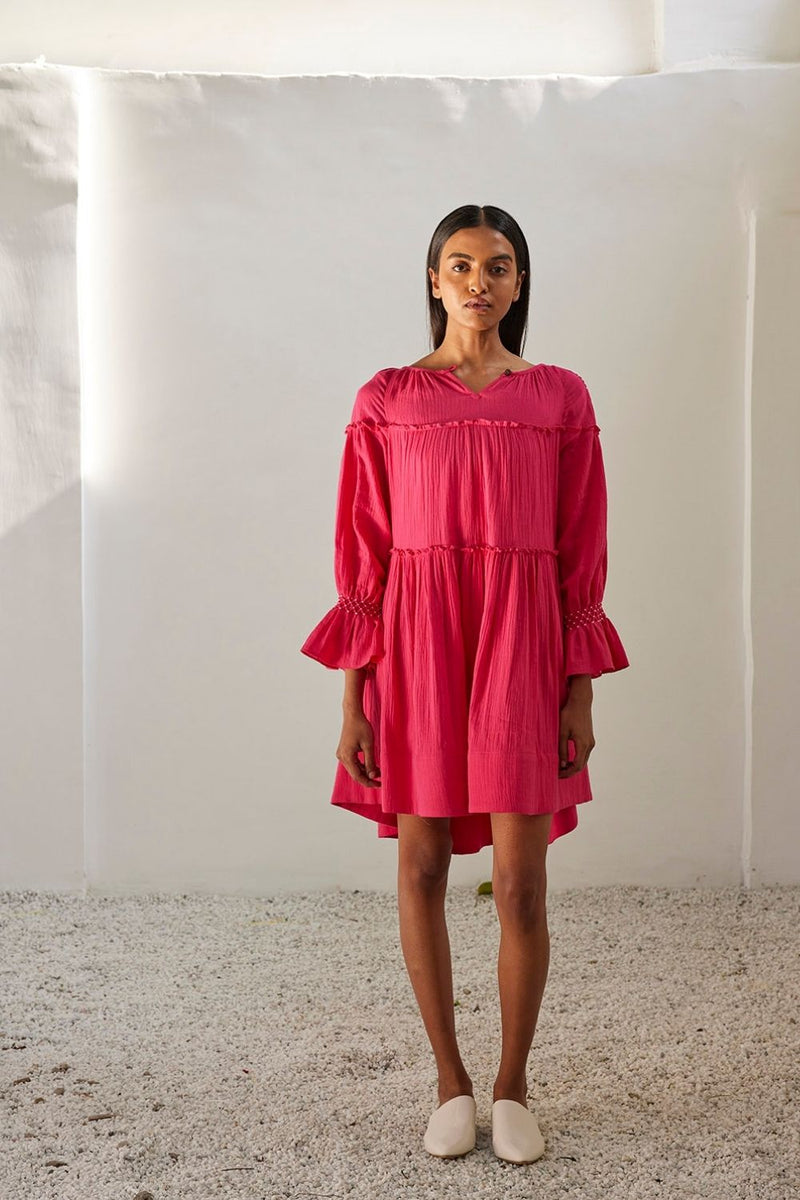 Sweet melody dress Dress by Khara Kapas in pink for women Worldwide