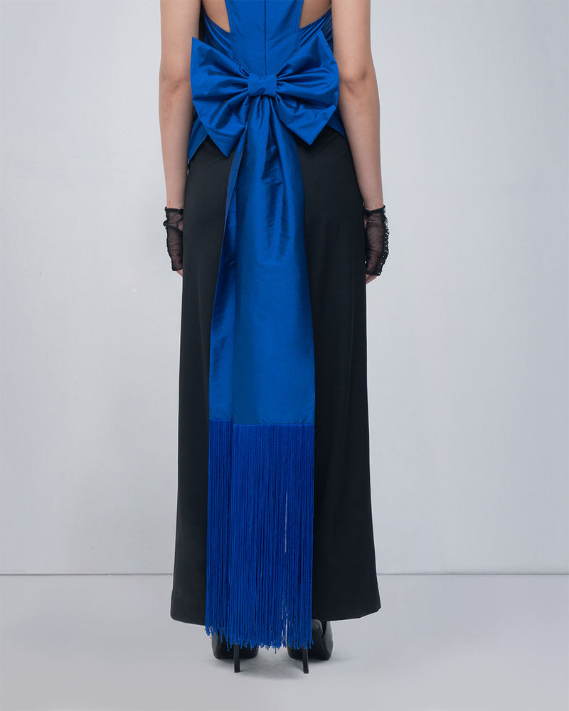 Ondine Top viscose top/shirt by Leh Studios in blue for women Worldwide