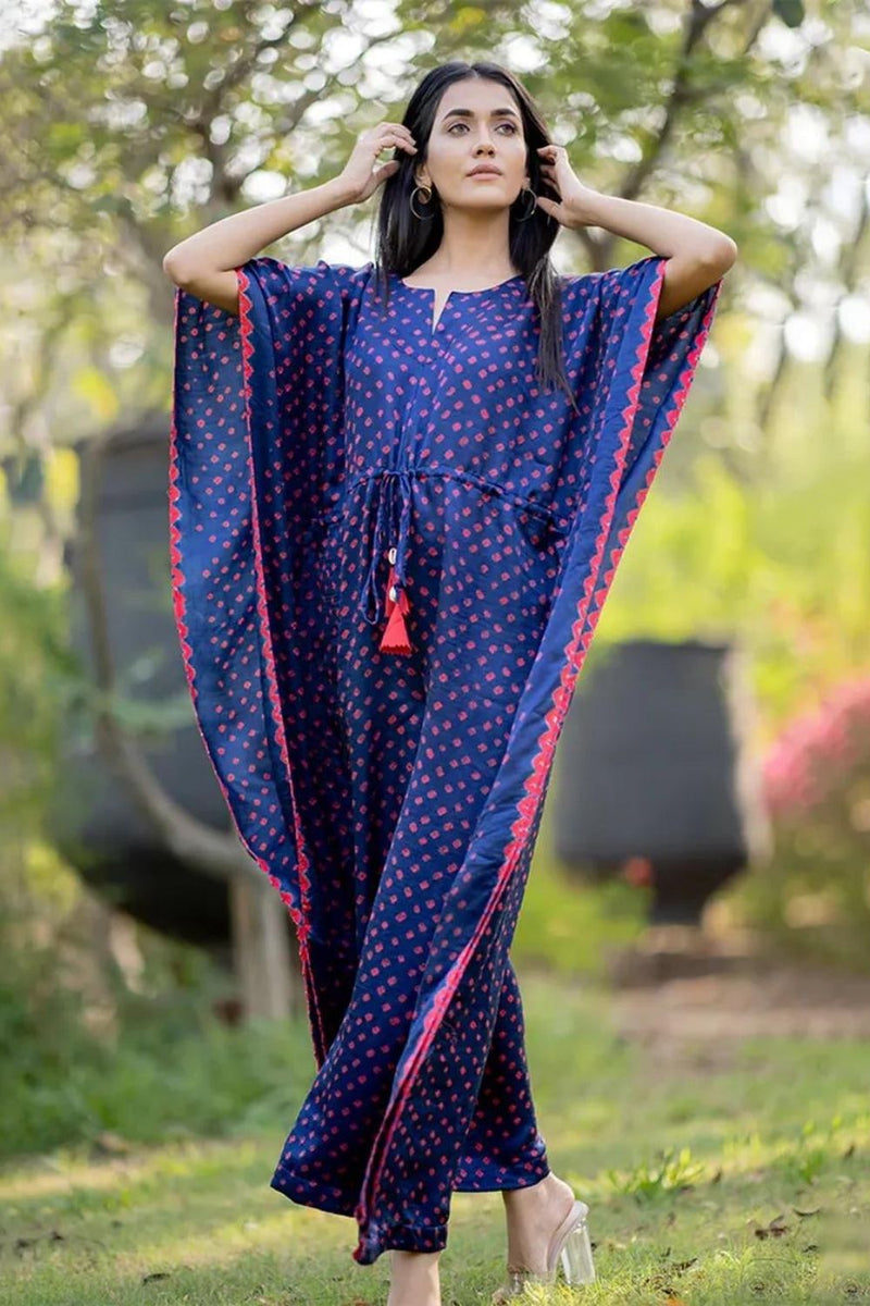 JUMPSUIT-INDIGO BLUE silk by Dyelogue in blue color for women Worldwide