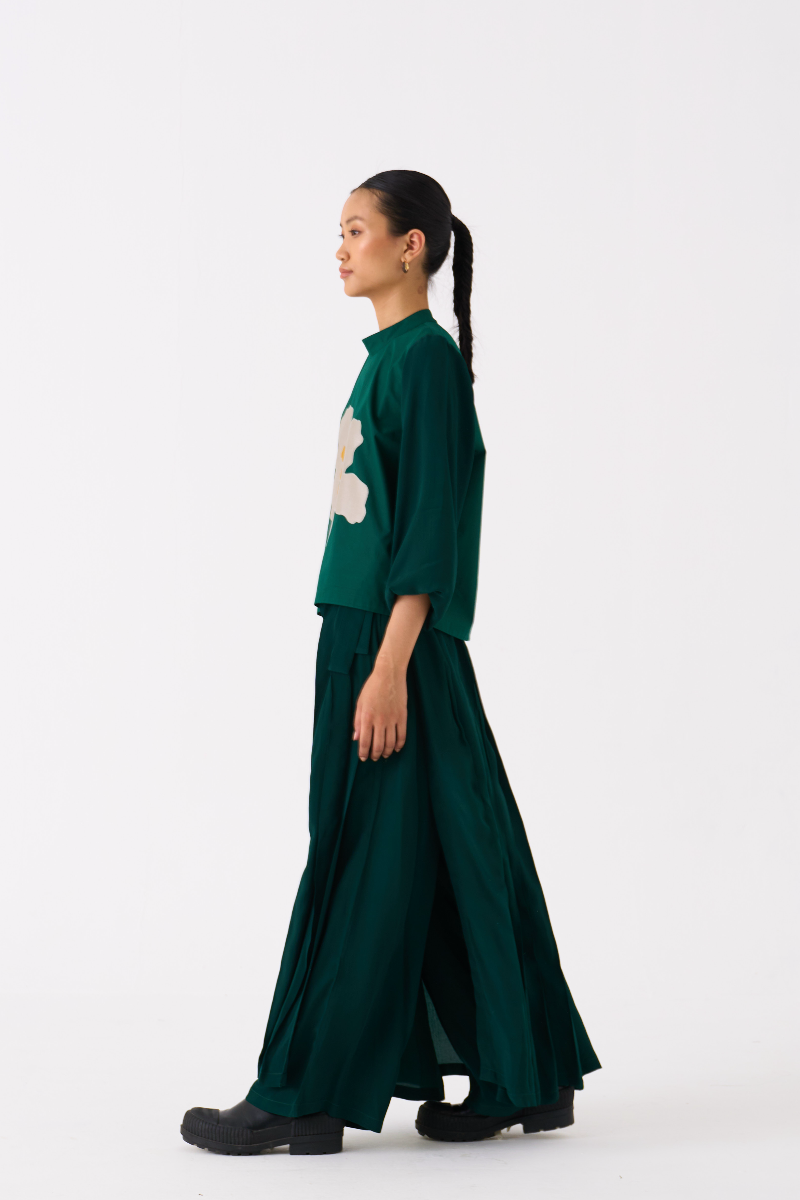 SKIRT PANT -DARK GREEN