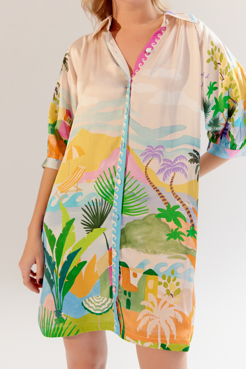 Rosa Mini - By the Sea satin by NOIB for women Worldwide